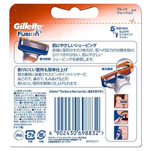 Gillette Fusion 5 1 manual shaving blade 12 coats NEW_2