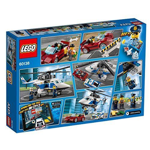 LEGO City police helicopter and police car 60138 NEW from Japan_5