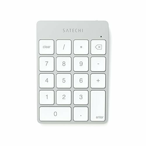 Satechi numeric keypad silver slim aluminum Bluetooth wireless 18 key i.  NEW_1