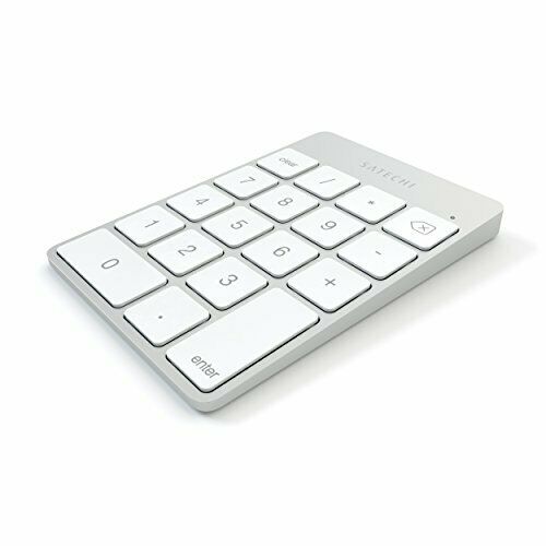 Satechi numeric keypad silver slim aluminum Bluetooth wireless 18 key i.  NEW_3
