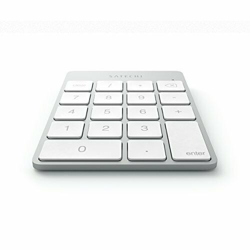 Satechi numeric keypad silver slim aluminum Bluetooth wireless 18 key i.  NEW_5