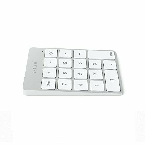Satechi numeric keypad silver slim aluminum Bluetooth wireless 18 key i.  NEW_7