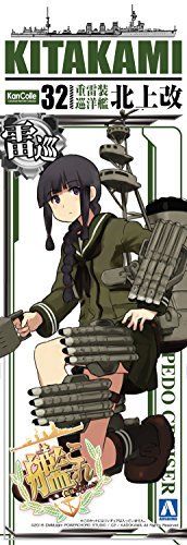 Aoshima KanColle Kanmusu Torpedo Cruiser Kitakami Kai 1/700 Plastic Model Kit_9