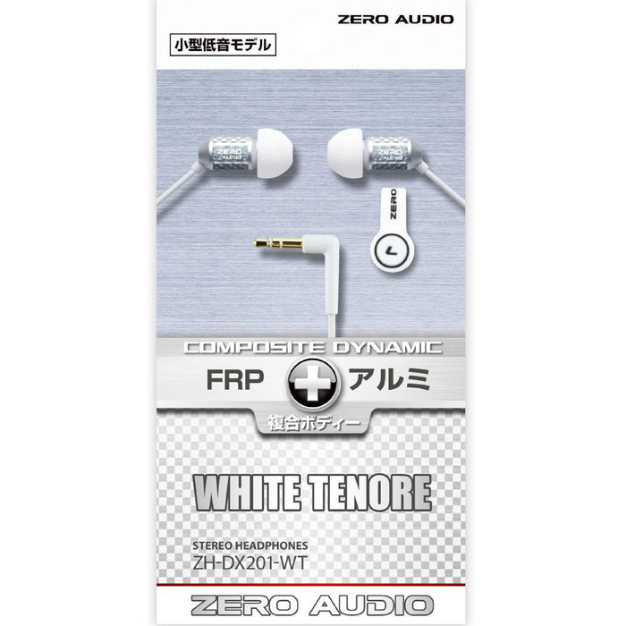 ZERO AUDIO ZH-DX201-WT WHITE TENORE Composite Dynamic In-Ear Headphones NEW_5