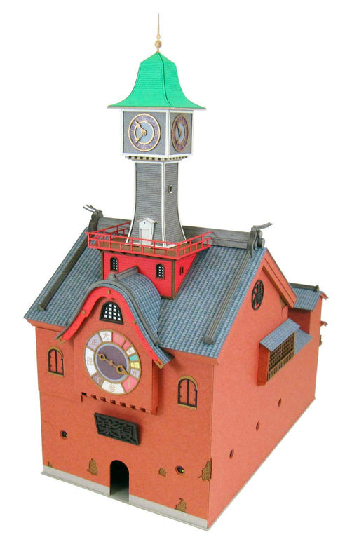 Sankei Miniatuart kit MK07-27 Studio Ghibli Spirited Away clock tower PaperCraft_1
