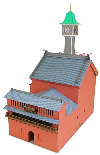 Sankei Miniatuart kit MK07-27 Studio Ghibli Spirited Away clock tower PaperCraft_2