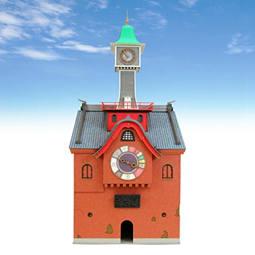 Sankei Miniatuart kit MK07-27 Studio Ghibli Spirited Away clock tower PaperCraft_8