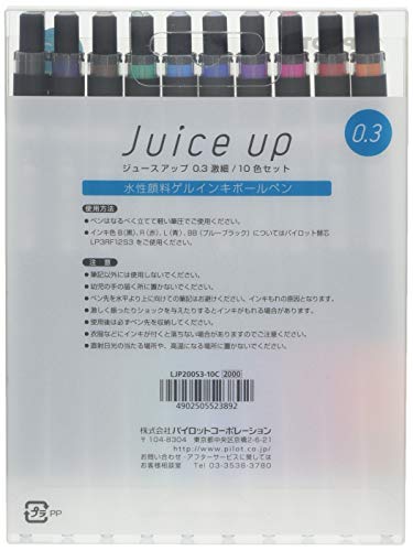 PILOT Juice Up Gel Ink Ballpoint Pen Knocking Type 0.3mm 10 Colors LJP200S3-10C_2