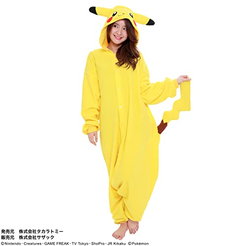 SAZAC Kigurumi Fleece Pokemon Pikachu Costume for Adult One-size TMY-022 NEW_2