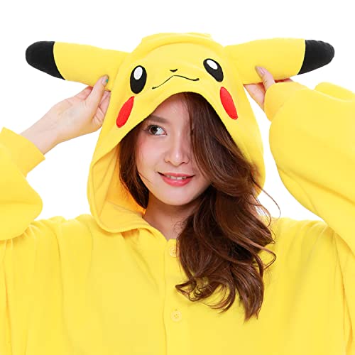 SAZAC Kigurumi Fleece Pokemon Pikachu Costume for Adult One-size TMY-022 NEW_6
