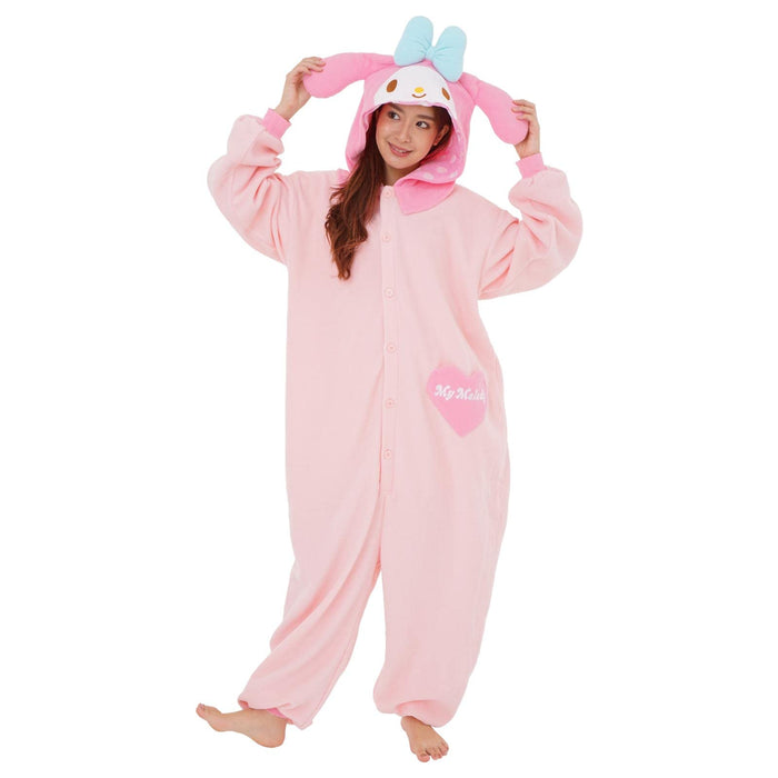 SAZAC Fleece Costume My Melody SAN-855 One Size Unisex Adult Pink Polyester NEW_3