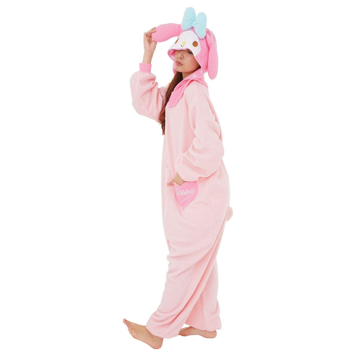 SAZAC Fleece Costume My Melody SAN-855 One Size Unisex Adult Pink Polyester NEW_4