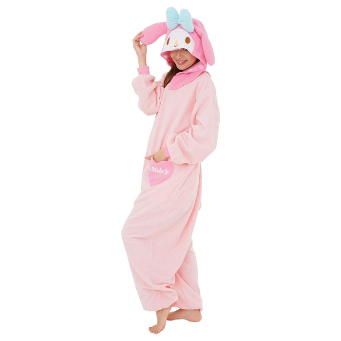 SAZAC Fleece Costume My Melody SAN-855 One Size Unisex Adult Pink Polyester NEW_5