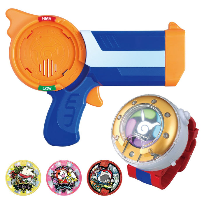 Bandai yo-kai watch DX specter Blaster Complete Set Battery Powered Figure NEW_1