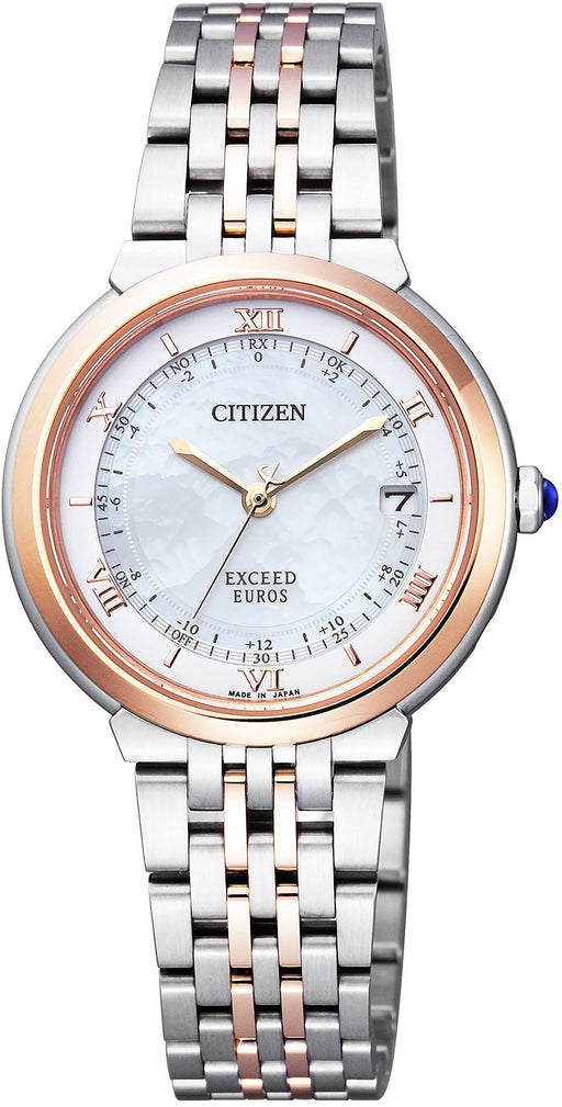 CITIZEN 2016 EXCEED EUROS Series ES1054-58W woman Watch Stainless Steel NEW_1