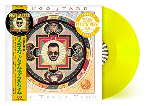 RINGO STARR -TIME TAKES TIME- JAPAN YELLOW COLOR VINYL LP Limited Edition NEW_2