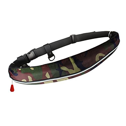 Eyson Fishing Inflatable Life Jacket Belt Type Green Camouflage NEW from Japan_1