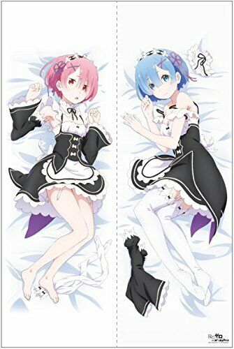 Re:Zero Ram & Rem Dakimakura Cover Co-sleeping Sheet NEW from Japan_1