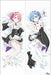 Re:Zero Ram & Rem Dakimakura Cover Co-sleeping Sheet NEW from Japan_1