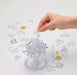 BEVERLY 69 piece Crystal puzzle Crystal tree W10xH18xD10cm 50210 Clear NEW_3