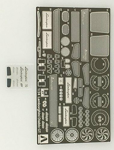 Aoshima Common Photo-Etched Parts for Lamborghini Diablo GT 1/24 Scale NEW_2
