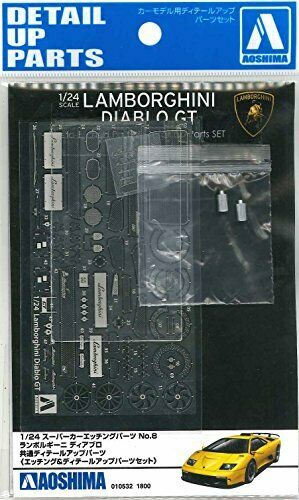 Aoshima Common Photo-Etched Parts for Lamborghini Diablo GT 1/24 Scale NEW_3