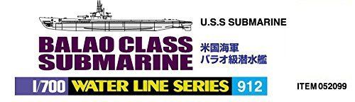 Aoshima 1/700 U.S. Navy Balao Class Submarine Plastic Model Kit from Japan NEW_4