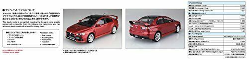 Aoshima 1/24 Mitsubishi CZ4A Lancer Evolution X Final Edition '15 (Red Metallic)_6