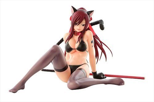 Orca Toys Fairy Tail Erza Scarlet Black Cat Gravure_Style Figure from Japan_1