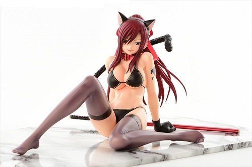 Orca Toys Fairy Tail Erza Scarlet Black Cat Gravure_Style Figure from Japan_2