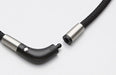 Phiten necklace RAKUWA magnetic titanium necklace V type black 45 cm NEW_2