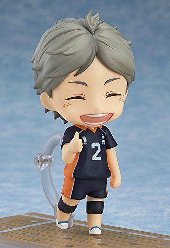 Nendoroid 665 Haikyu!! KOSHI SUGAWARA Action Figure ORANGE ROUGE NEW from Japan_5