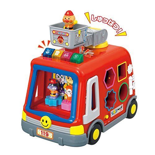 JOYPALETTE Anpanman sounds and lights and plenty of hands! DX puzzle fire engine_1