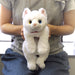 Hizaneko Cat Plush Doll on Lap Real-Feeling Size S 15cm White Cat ‎P-1982 NEW_6