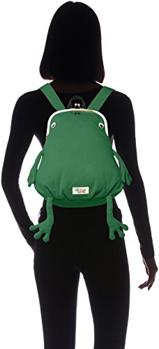 gym master Frogmouth mini backpack fluke frog Cotton Green NEW from Japan_3