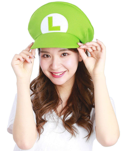SAZAC Kigurumi CAP Super Mario Bros. Luigi BAN-063 for Adult Not washable NEW_1