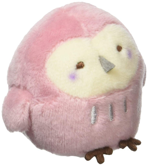 San-X Tenori Plush Doll Owl Polyester Soft Boa 50x45x45mm ‎Purple MR71801 NEW_1