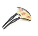 Lacquer hairpin Kyoga (B) 4X-137 Maeju lacquerware 13.2x9.3x2cm Acrylic resin_5