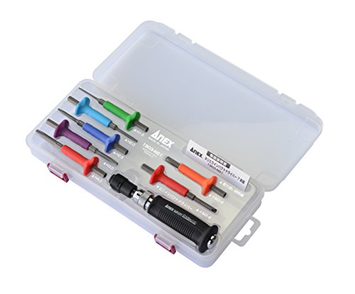 ANEX Impact driver, screw, removal bit 7-piece set w/ Case No.1903-NS1 NEW_1
