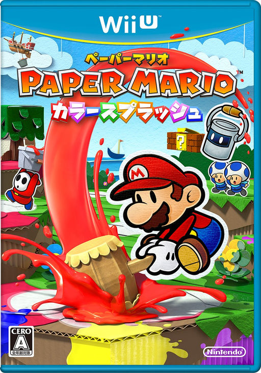 Paper Mario color splash -Nintendo Wii U Japanese Version Action Adventure NEW_1