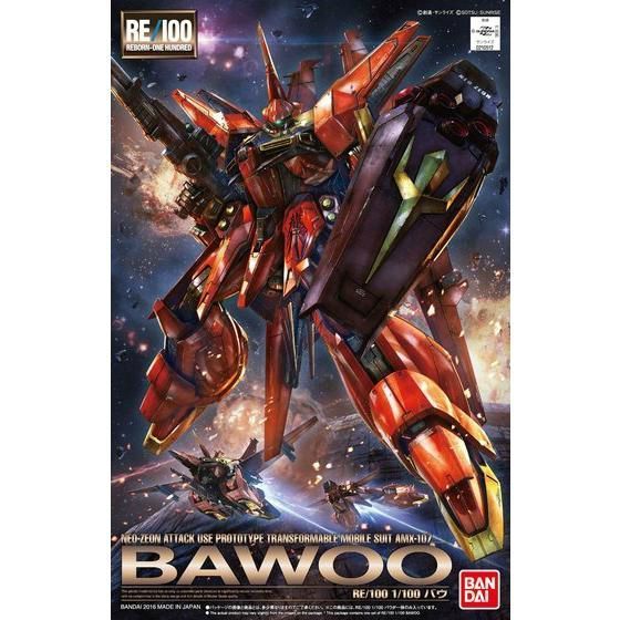BANDAI RE/100 1/100 AMX-107 BAWOO Model Kit ZZ Gundam NEW from Japan F/S_1