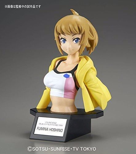 Figure-rise Bust FUMINA HOSHINO Model Kit BANDAI Gundam Build Fighters NEW Japan_4