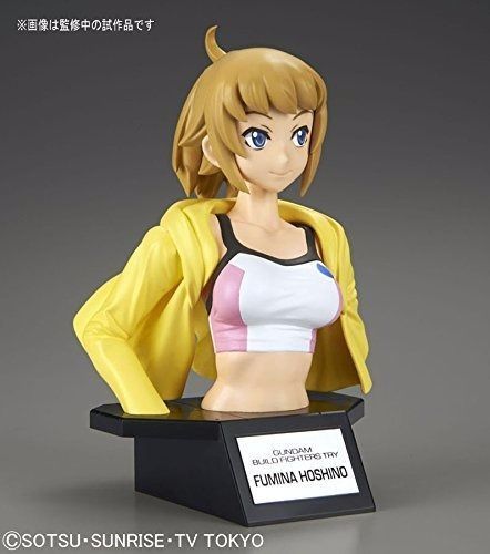 Figure-rise Bust FUMINA HOSHINO Model Kit BANDAI Gundam Build Fighters NEW Japan_5