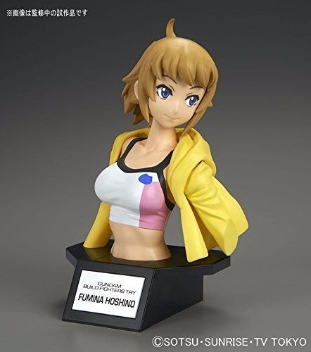 Figure-rise Bust FUMINA HOSHINO Model Kit BANDAI Gundam Build Fighters NEW Japan_6