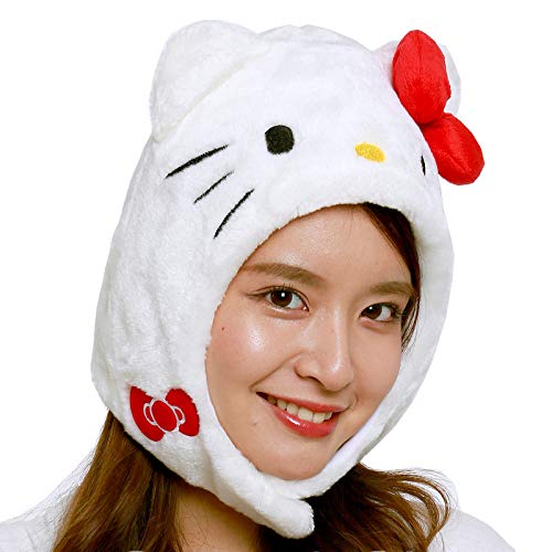Hello Kitty Sanrio White Cap Hat Costume Cosplay Party SAZAC One-size SAN-895WT_1
