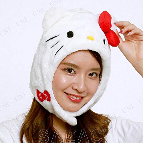Hello Kitty Sanrio White Cap Hat Costume Cosplay Party SAZAC One-size SAN-895WT_2