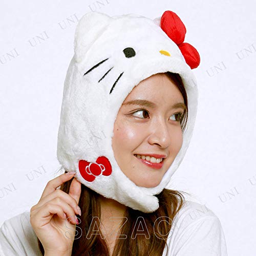 Hello Kitty Sanrio White Cap Hat Costume Cosplay Party SAZAC One-size SAN-895WT_5