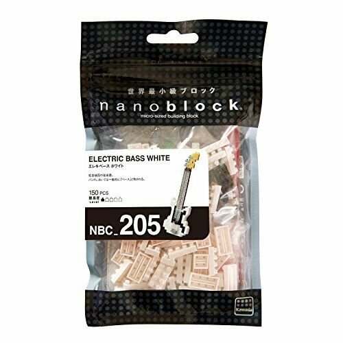 Nanoblock Electric Bass White NBC_205 NEW from Japan_2