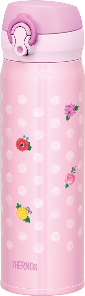 Thermos Water bottle Vacuum insulation Portable Mag Flower Pink JNL-502G F-P NEW_1