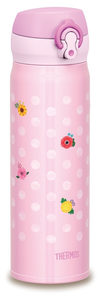 Thermos Water bottle Vacuum insulation Portable Mag Flower Pink JNL-502G F-P NEW_2